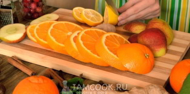 безалкогольный клюквенный пунш