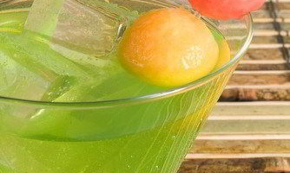 Рецепт дынно-имбирный пунш с базиликом