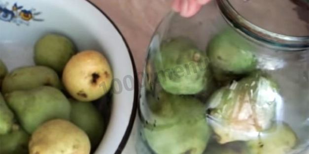 груши консервированные целиком в сиропе на зиму