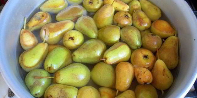 груши в мятном сиропе