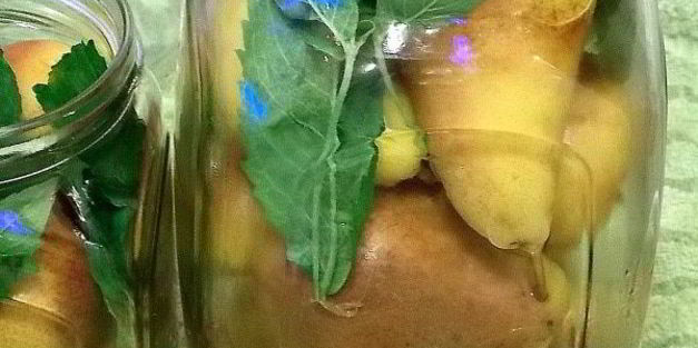 груши в мятном сиропе