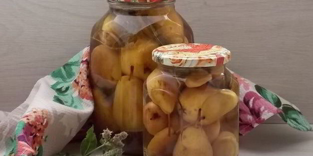 груши в мятном сиропе