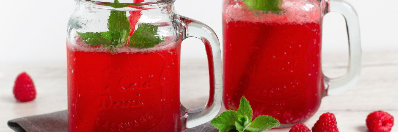 Коктейль с шампанским и малиной