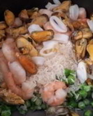 Морской коктейль на пару