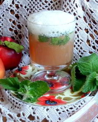 Мятный напиток на сыворотке