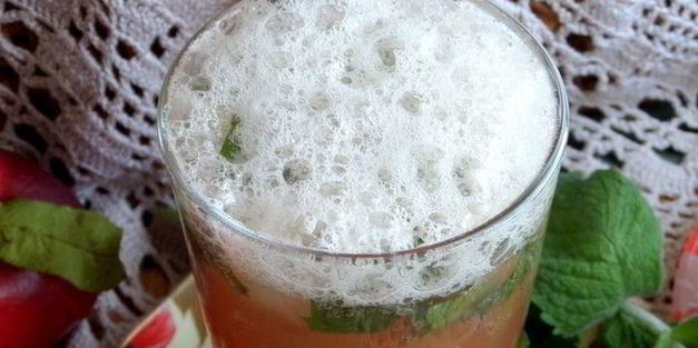 мятный напиток на сыворотке