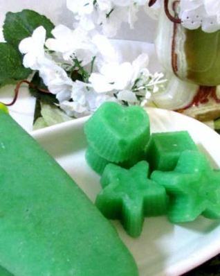 Огуречный лед с мятным сиропом