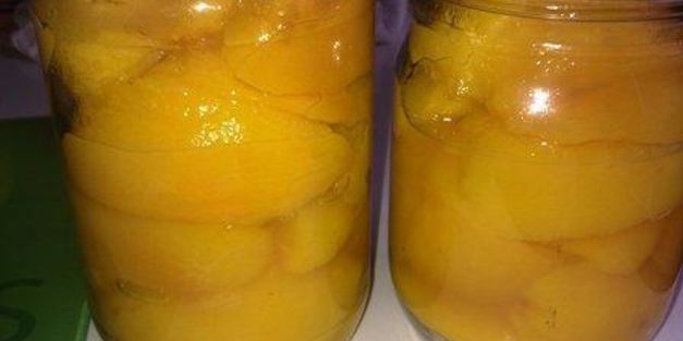 персики в сиропе