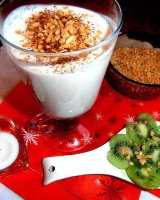 Творожный коктейль на завтрак