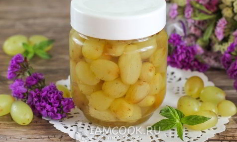 Рецепт виноград в сиропе на зиму
