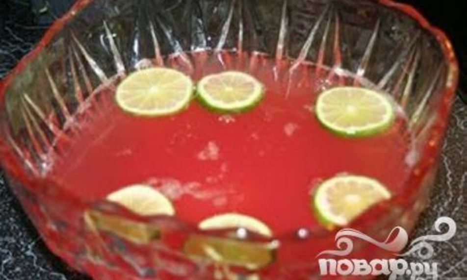 Рецепт вишневый пунш с лаймом