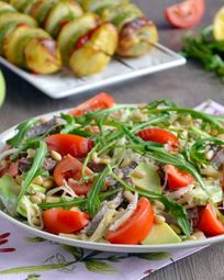 Салаты с говядиной