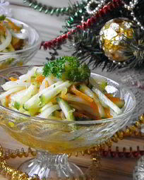 Салаты с кальмарами