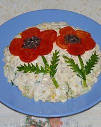 Салаты с печенью