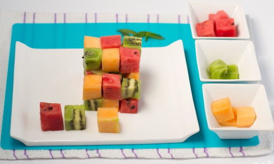 Рецепт фруктовый салат кубиками