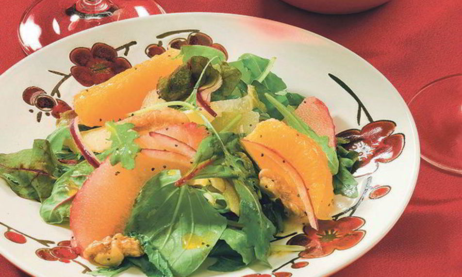 Рецепт фруктовый салат со шпинатом