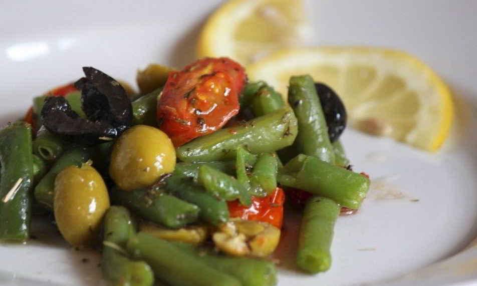 Рецепт холодный салат со стручковой фасолью
