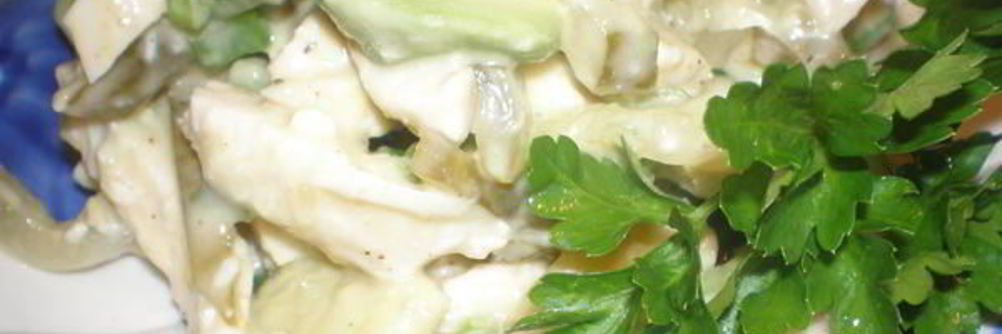 Легкий салат с авокадо