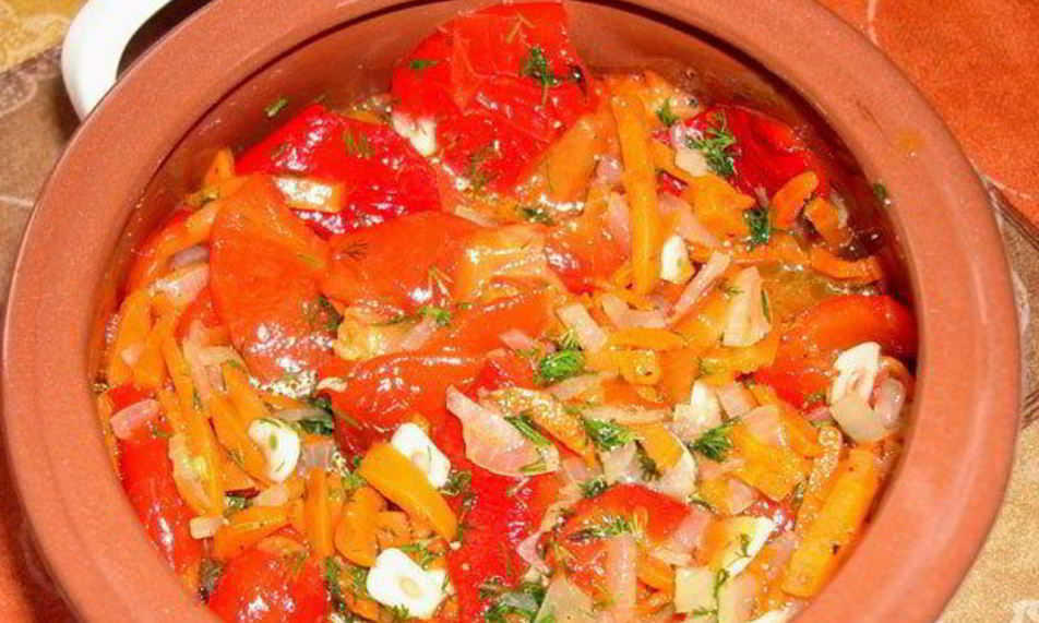 Рецепт маринованный салат из сладкого перца