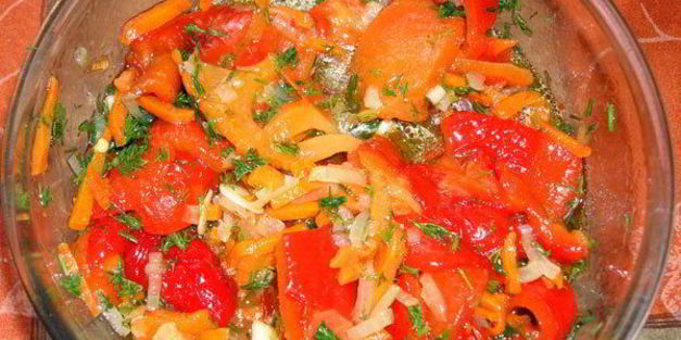 маринованный салат из сладкого перца
