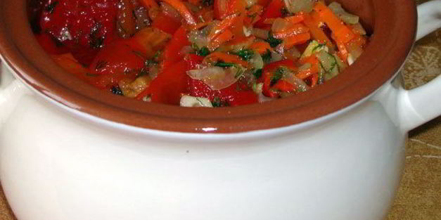маринованный салат из сладкого перца