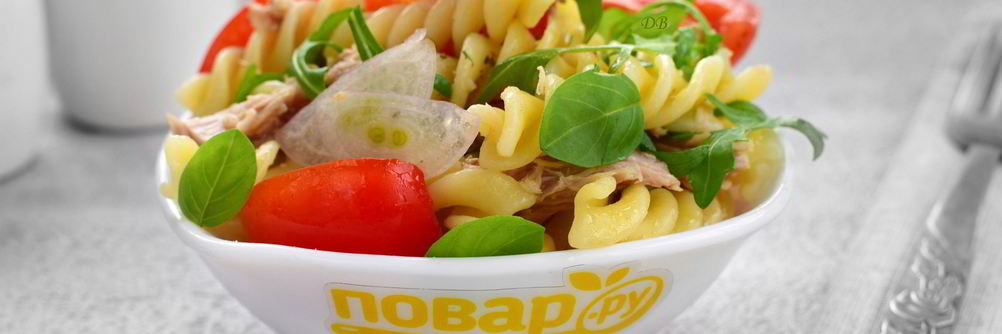 Паста-салат с консервированным тунцом