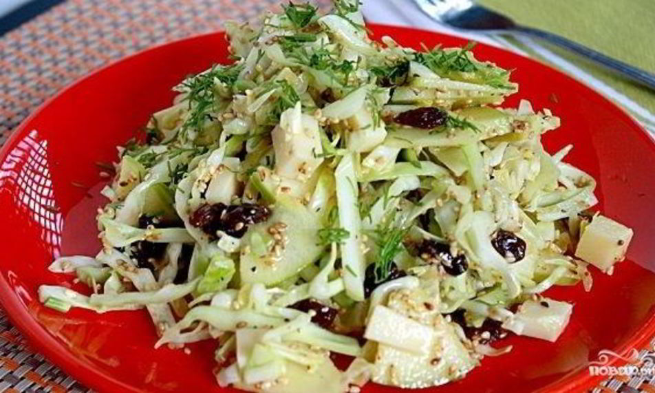 Рецепт простой салат из свежей капусты