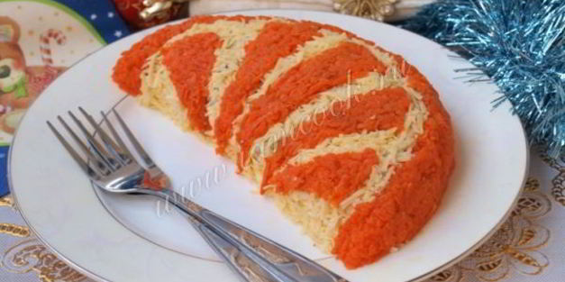 салат апельсиновая долька