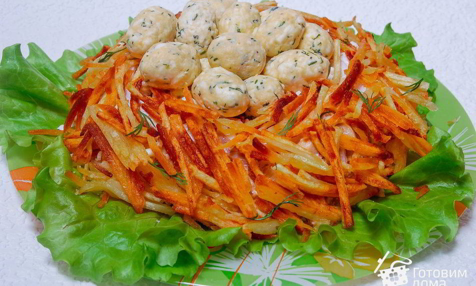 Рецепт салат гнездо глухаря