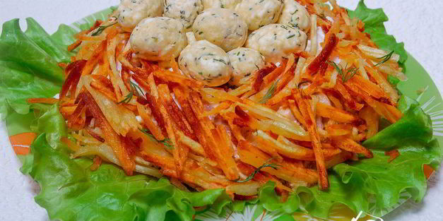 салат гнездо глухаря