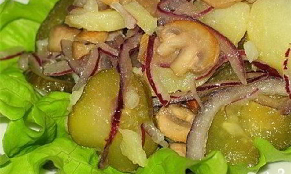 Рецепт салат грибы на поляне