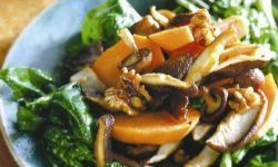 Рецепт салат из батата с грибами шиитаке