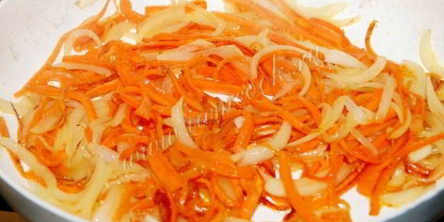 салат из кальмаров с морковью