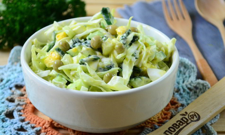 Рецепт салат из крапивы с яйцом и огурцом