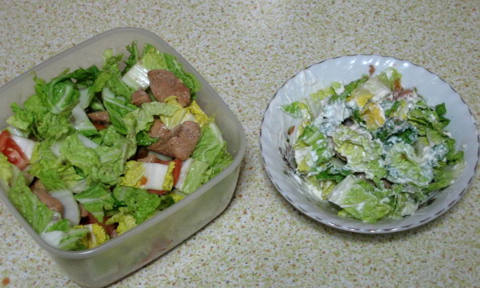 Рецепт салат из курицы с пекинской капустой