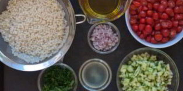 салат из кускуса с овощами