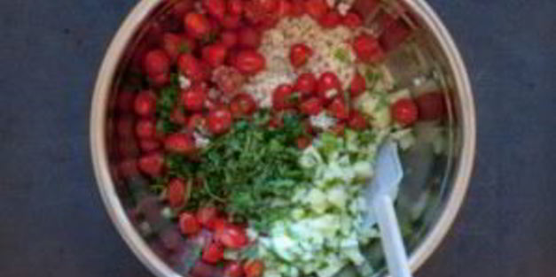 салат из кускуса с овощами