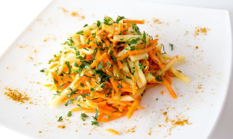 Рецепт салата иза морковей с грушея