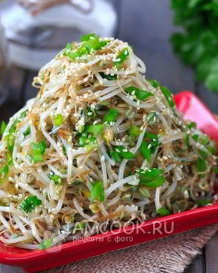 Салат из пророщенного маша