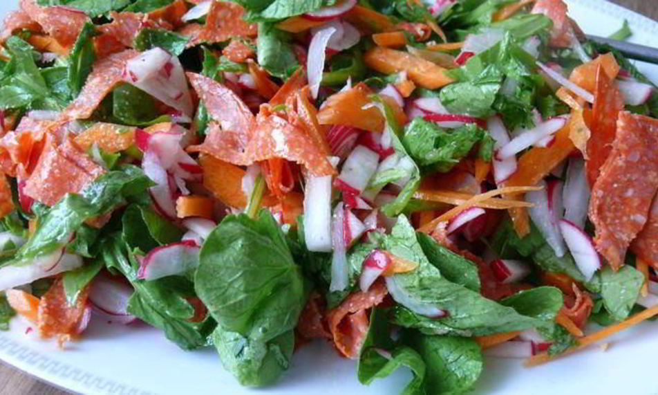 Рецепт салат из редиса с чоризо