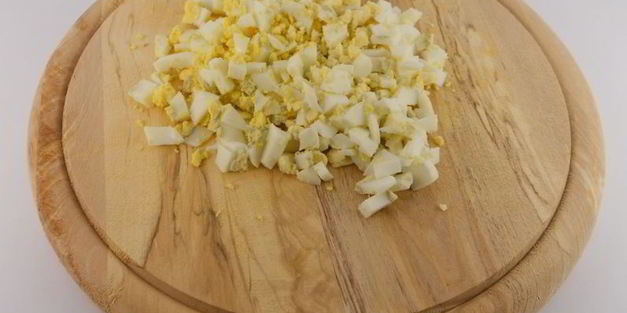 салат мозаика с крабовыми палочками