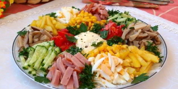 салат радуга