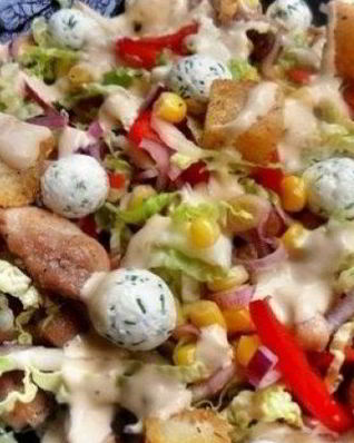 Салат Ревнивец с курицей и сыром