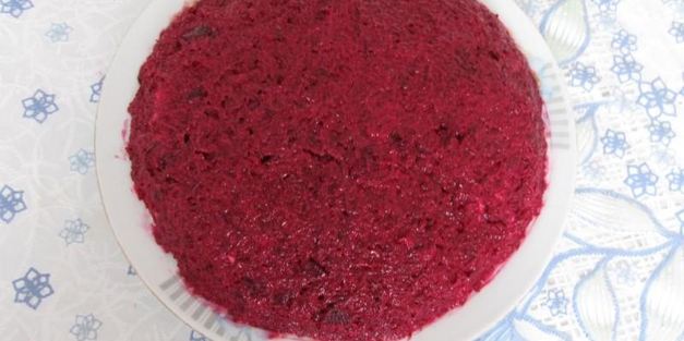 салат рубин с гранатом