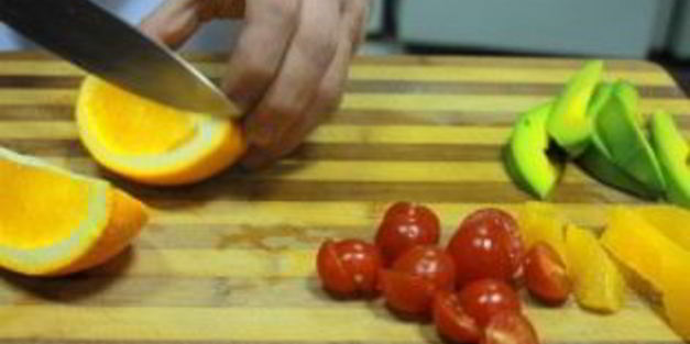 салат с авокадо и апельсинами