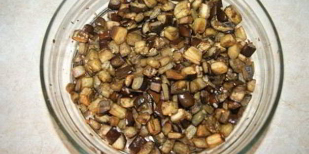 салат с баклажанами и брынзой