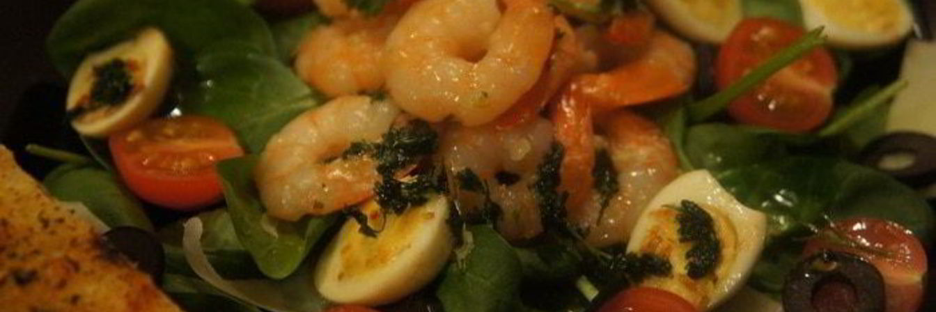 Салат с коралловыми драконами и ноткой Италии