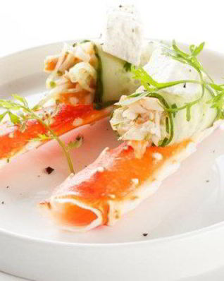 Салат с крабом и рикоттой Unagrande