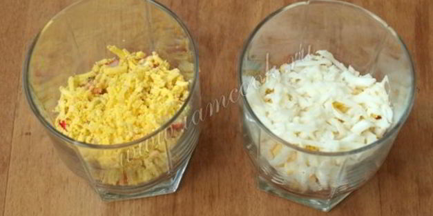 салат с крабовыми палочками и огурцом