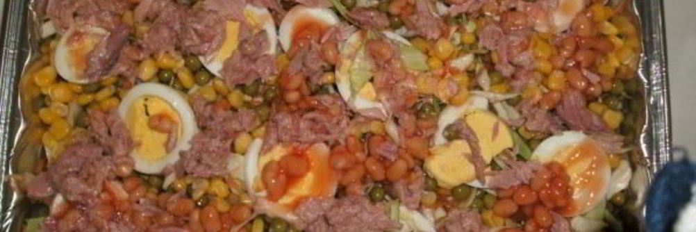 Салат с кукурузой и капустой